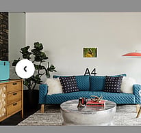 A4 landscape fine art photograph on wall above couch.