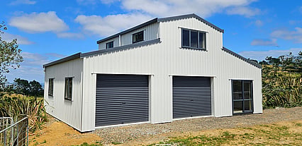 White American barn