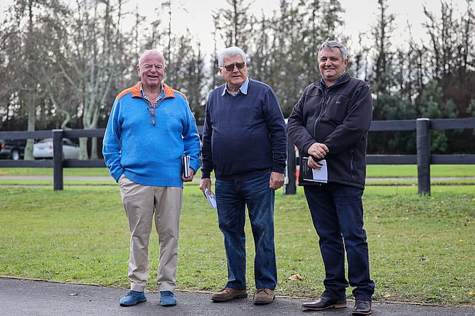 David pictured alongside Joe Walls and Marcus Corban