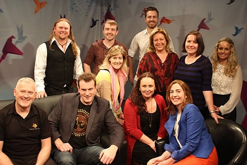 "It's a wrap!" Filming of the first episode of The Cath Vincent Show has been completed.