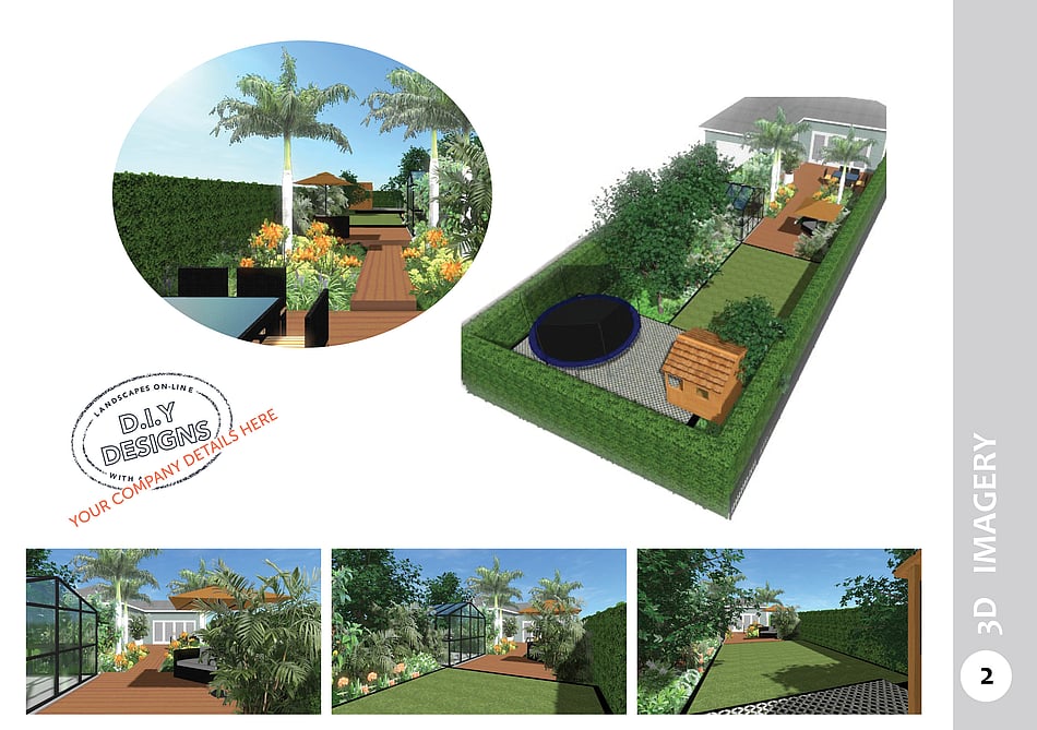 3D Garden Landscape Plan 