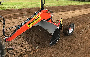Montefiori - Graders and scrapers with laser control options.