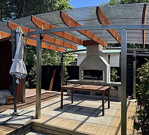 Rotagola premium timber pergola christchurch
