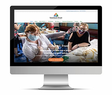 Kaz - Design. Brand. Web. are proud to have designed the website for Interlock Trust