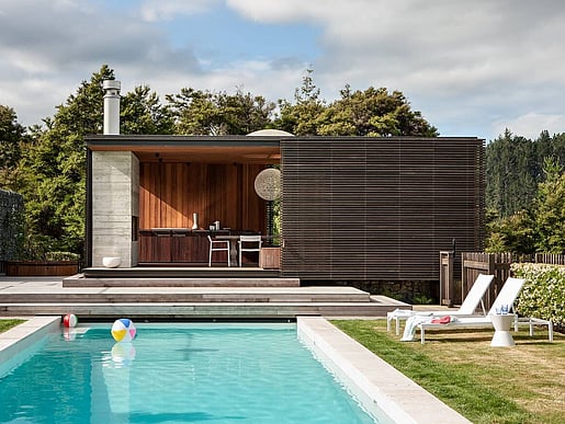 Pool view and Pool house of Clevedon Estate, Clevedon