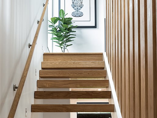 Stairwell Blackbird house renovation, Farm Cove