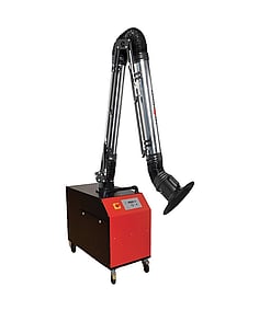 EVO2.2 compact portable fume extraction system with aluminium arm