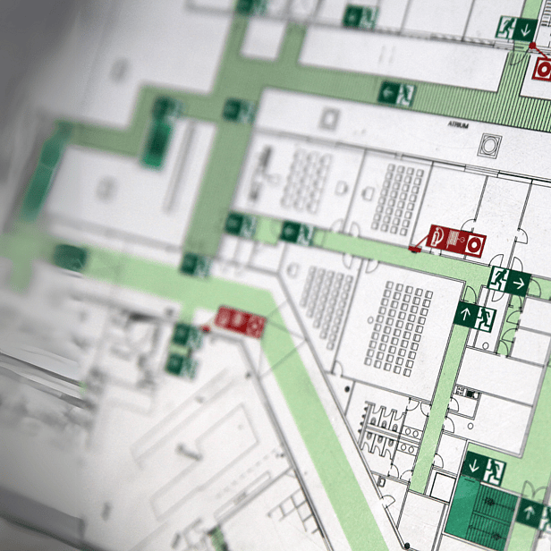 Image of a Fire Safety Floor Plan Fire Service Construction - Holisitic Fire Services