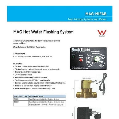 MAG Hot Water Flushing System
