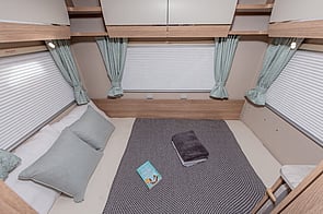 Large rear lounge that converts into a rear bed