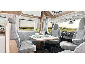 Large front lounge area, with 2x captains chairs