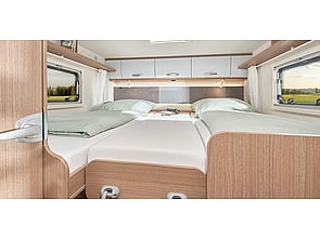 Large king, or converts to 2x single beds