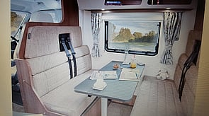 front lounge, converts to double bed,                      or 2x singles