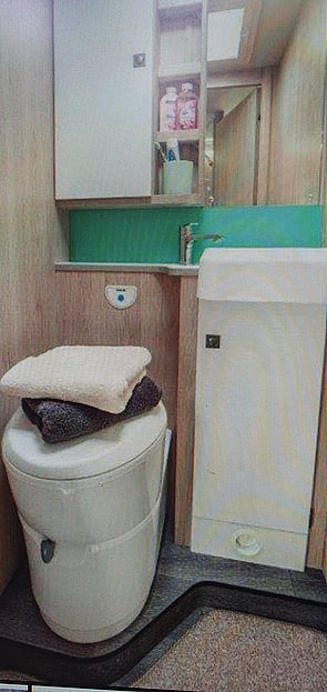 Toilet and sink area