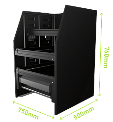 MSXB-750 - 750 x 760 x 500mmADJUSTABLE SHELVING$835.00