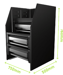MSXD-750 - 750 x 760 x 500mmADJUSTABLE SHELVING$1,085.00