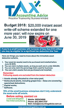 Instant Write-off $20,000