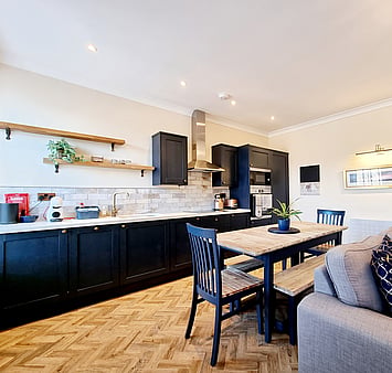 The Last Bank Kitchen / Dining Area