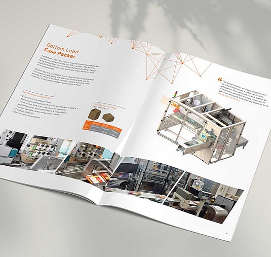 Industrial machinery brochure design