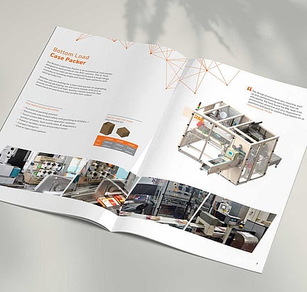 Industrial machinery brochure design