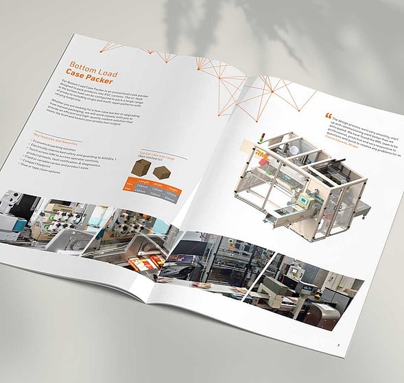 Industrial machinery brochure design
