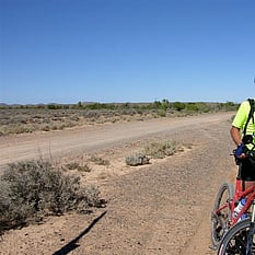 The rider in the Outback