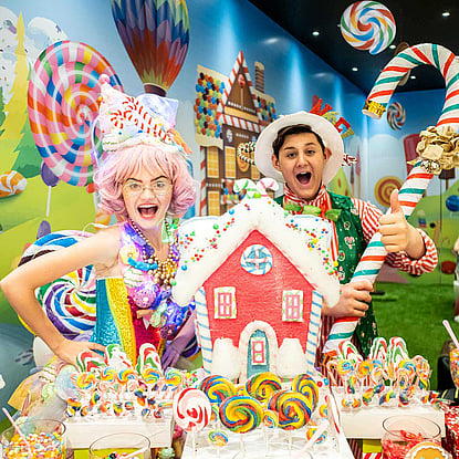 Gingerbread Man and Pink Hair Fairy