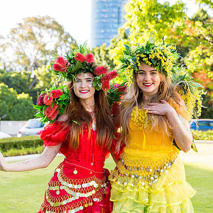 Yellow and Red Sparkly Fairies