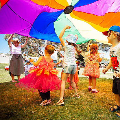 Children Playing a Game