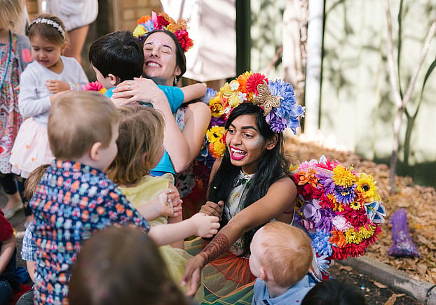 Fairies Giving Children a Hug