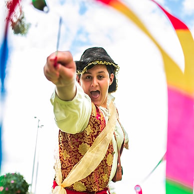 Pirate Fairy Playing with Ribbon