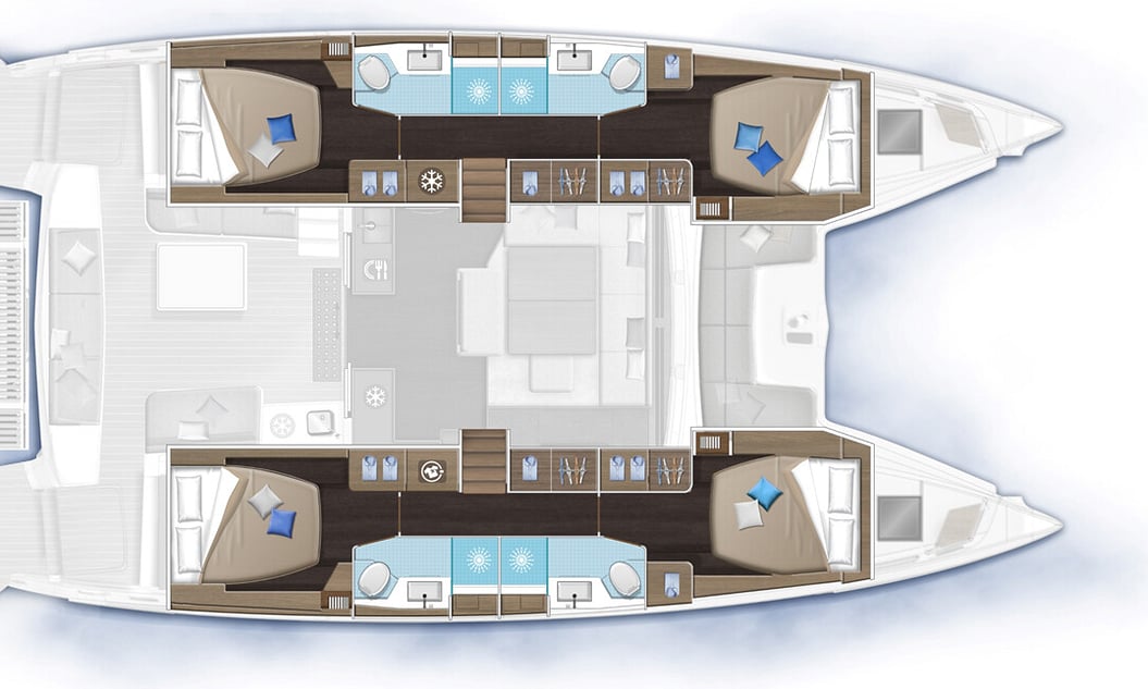 4-cabins layout