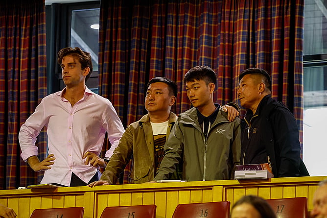 Will Bourne pictured alongside Sanxiong Gao, Jun Zhang, Hongwei Chen   - Photo: Angelique Bridson
