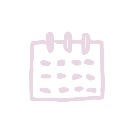 hand drawn schedule calendar graphic