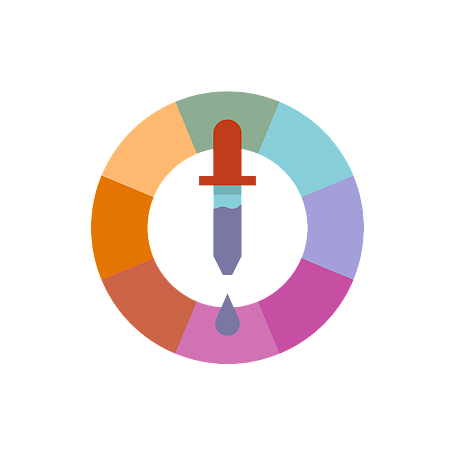 Graphic of a colour wheel