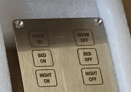 Anti-ligature bedside room control