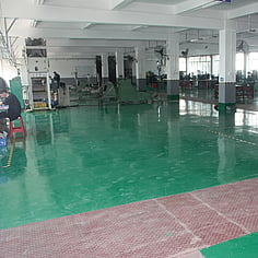 Clean workshop floor