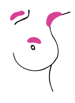 Look and feel for lumps, thickening or swelling in your breast, armpit and or collarbone