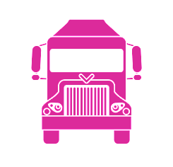 pink Truck Icon