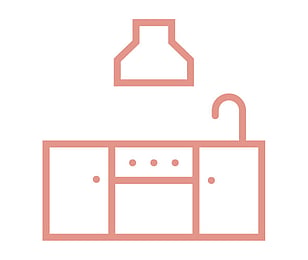 A kitchen is available in the seminar room at Taylor Made Community Space, Cambridge