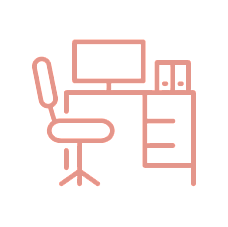 A desk is available in Consulting Room 18 at Taylor Made Community Space, Cambridge