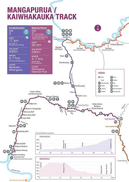 Mangapurua Trail Map | Mountains to Sea NZ