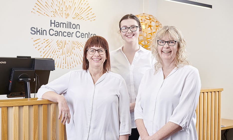 Wendy, Stella and Nikki at Hamilton Skin Cancer Centre
