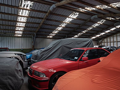 BMW stored in PB Group indoor car storage