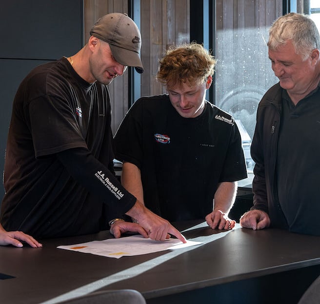 Certified solar electricians Hamilton team at work