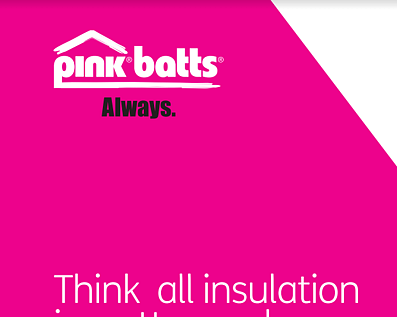 New Pink Batts Insulation
