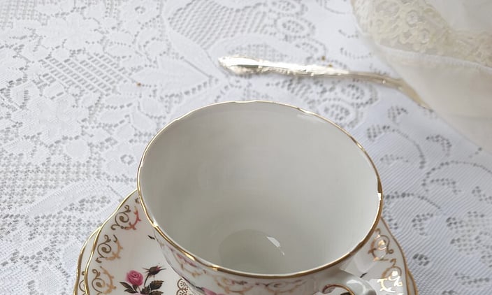 high tea setup