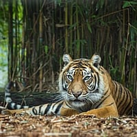Sumatran tiger at Hamilton Zoo