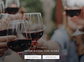 Peter Maude Fine Wines - SHOPIFY WEBSITE CONTENT, DESIGN + BUILD