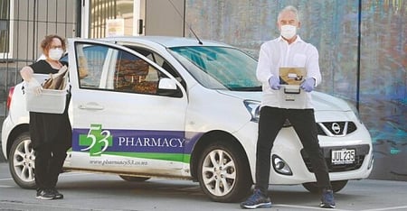 Lynette & Nigel deliver medicines to homes